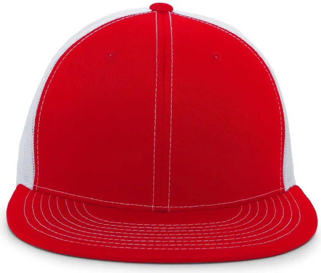 Pacific Headwear 4d3 Trucker D-series Snapback Cap - Red White - 7’’ - 7 7/8’’