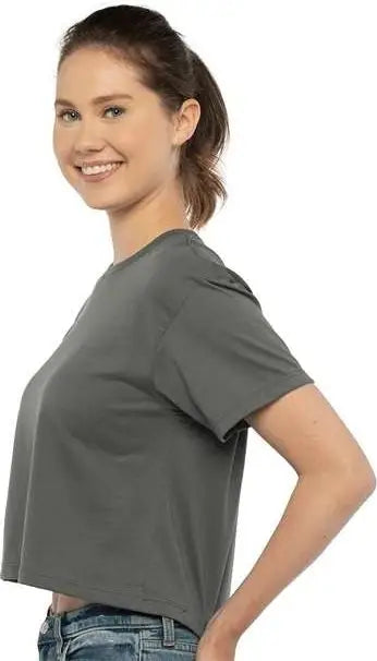 Next Level 1580 Women’s Ideal Crop Tee - Dark Gray