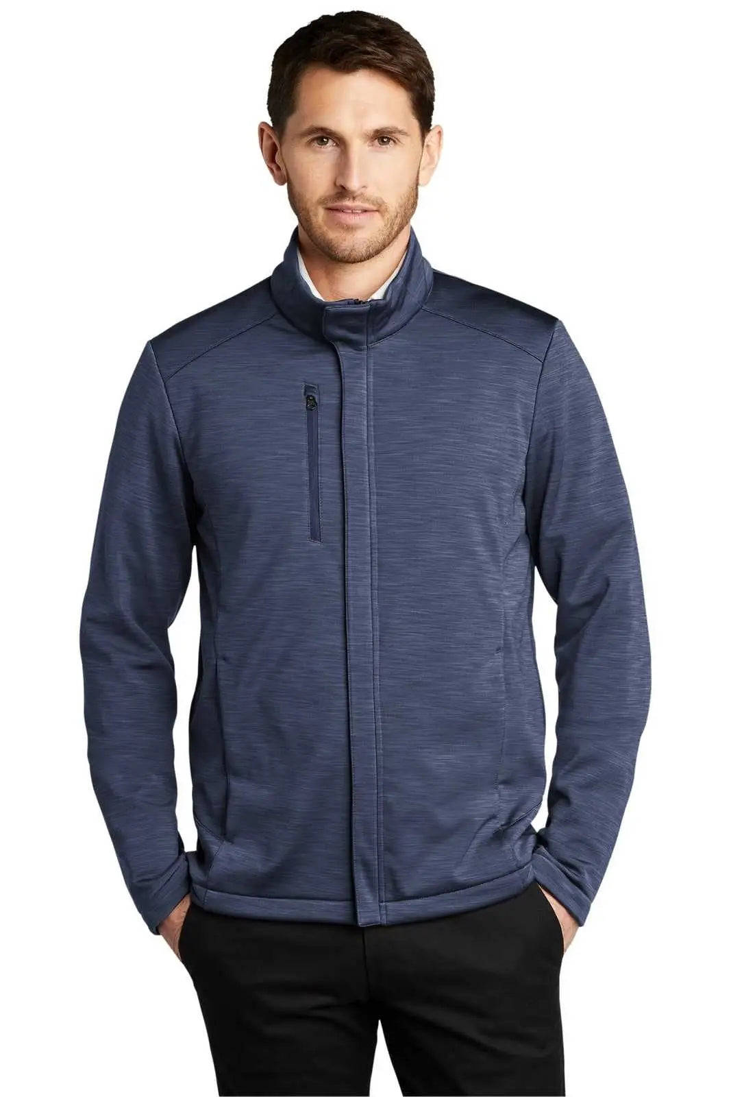 Port Authority J339 Stream Soft Shell Jacket - Dress Blue Navy Heather
