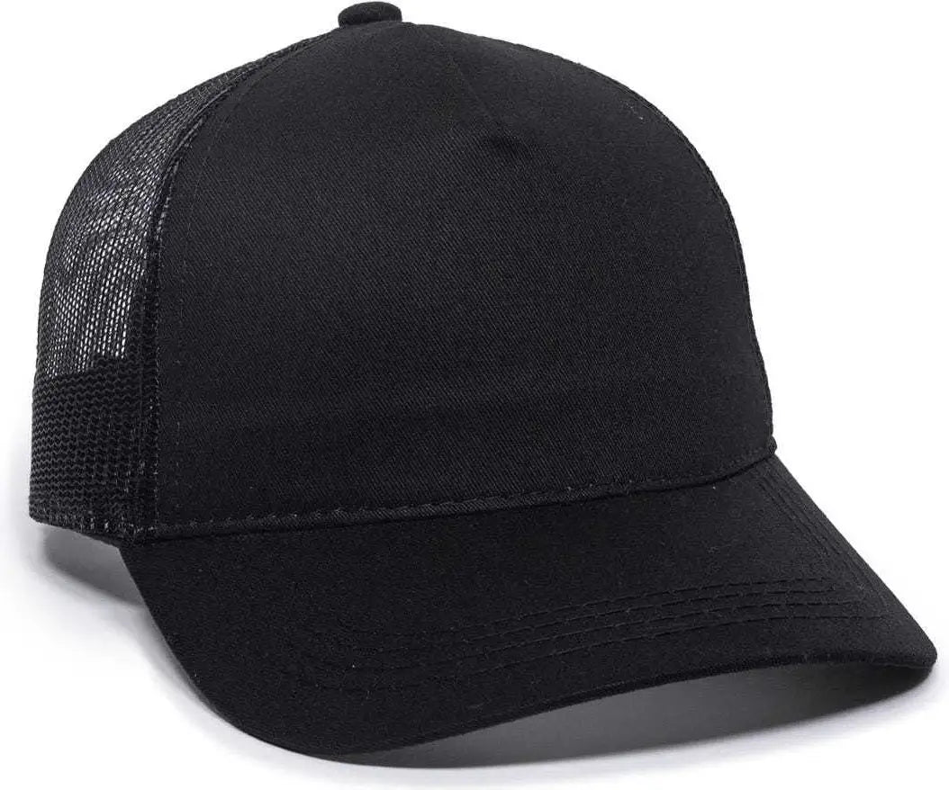 Oc Sports Gl-415 Adjustable Mesh Back Cap - Black - 6 7/8’’ - 7 1/2’’