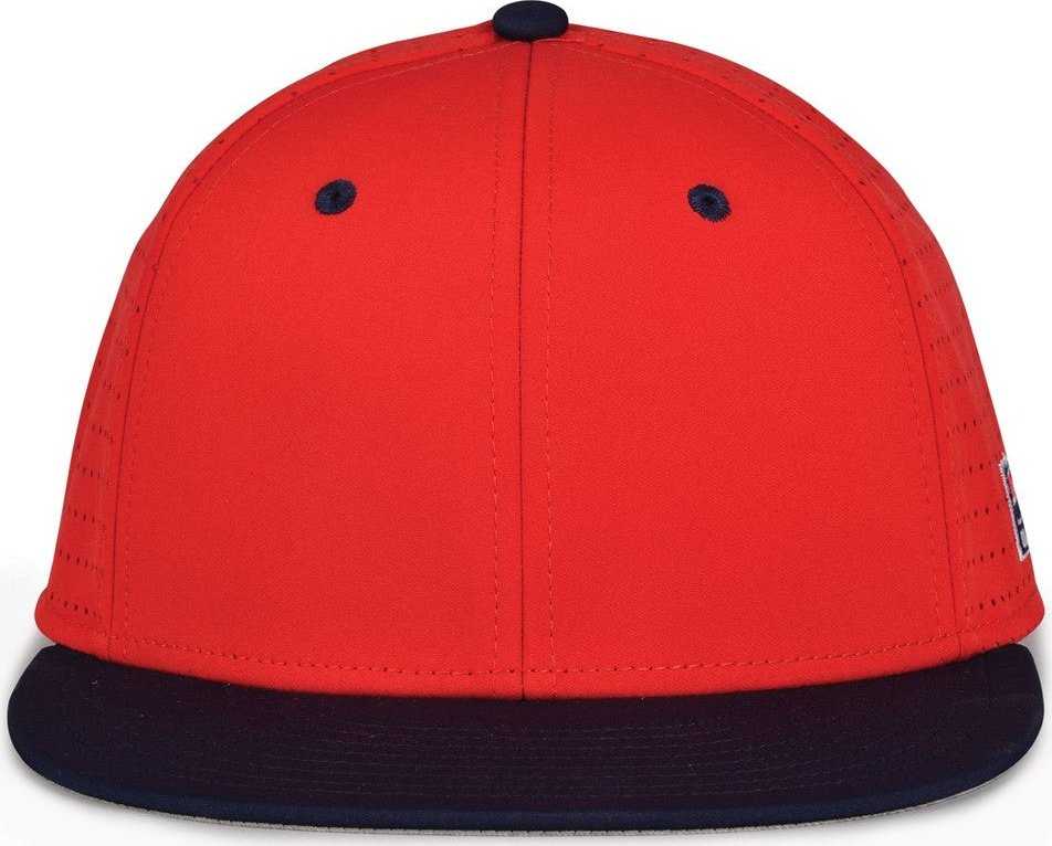 The Game GB998 Perforated GameChanger Cap - Red Navy - HIT a Double - 2