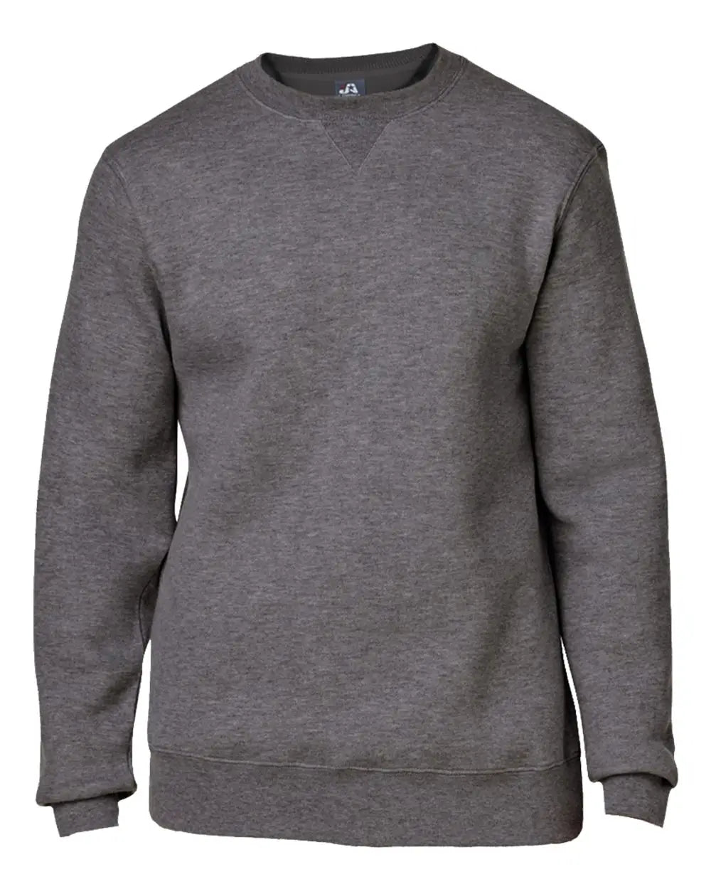 J. America 8424 Premium Fleece Crewneck Sweatshirt - Charcoal Heather - Dark Gray / s