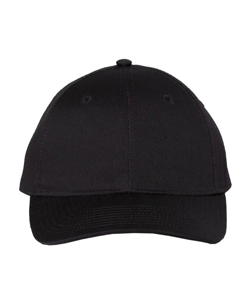 Valucap Vc100 Lightweight Twill Cap - Black - one Size Fits Most