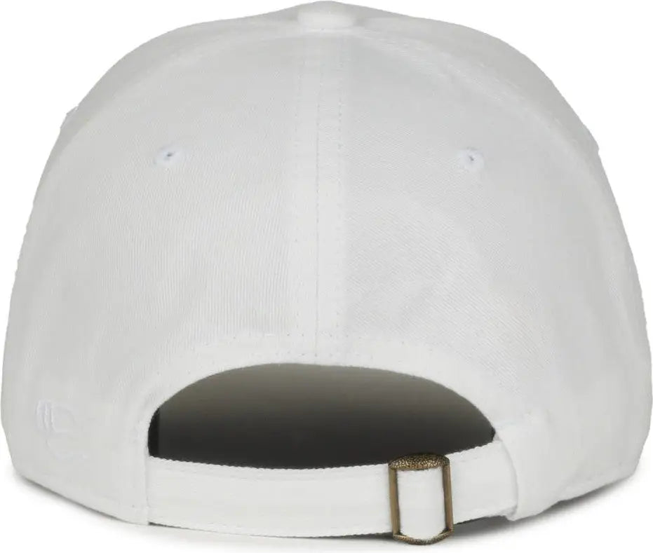 Oc Sports Gwt-111 Adjustable Strap Garment Wash Cotton Cap - White - 6 7/8’’ - 7 1/2’’