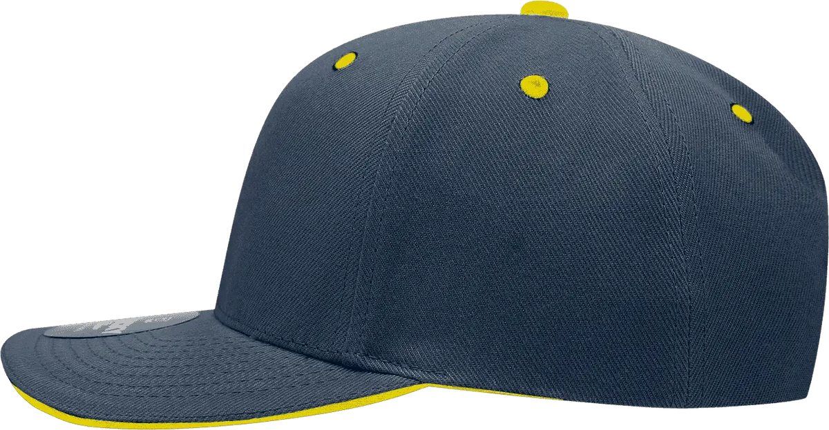 Decky 2003 Sandwich Visor Baseball Cap - Navy Gold - one Size Fits Most