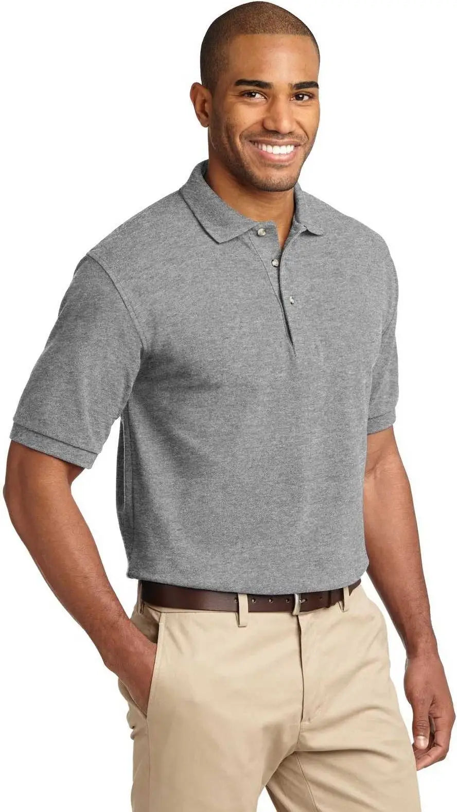 Port Authority K420 Heavyweight Cotton Pique Polo - Oxford