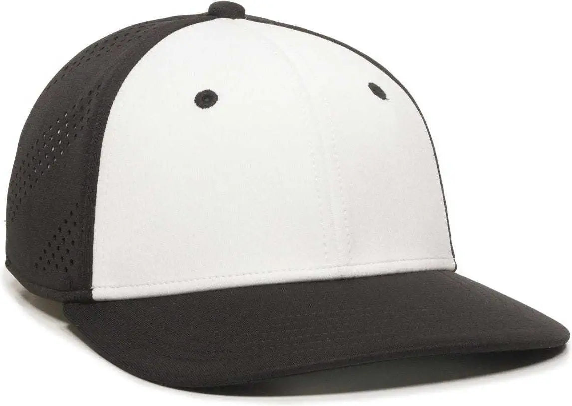 Oc Sports Air25 Flexible Fitting Cap - White Black - 6 3/8’’ - 3/4’’