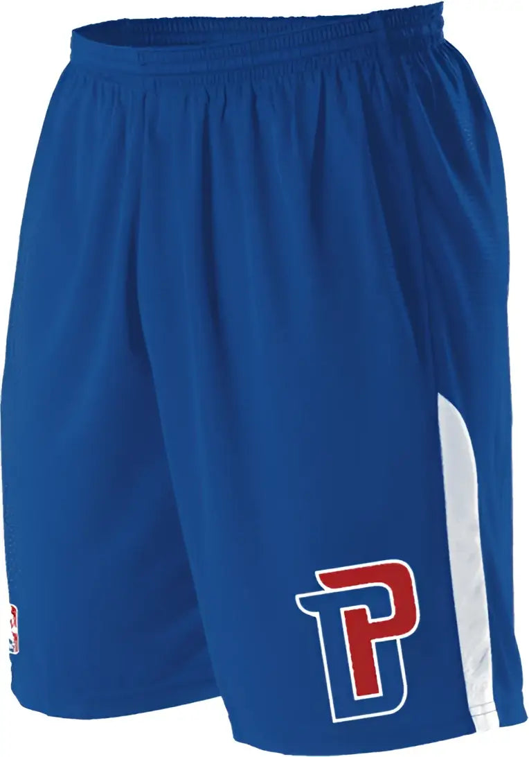 Alleson Athletic A205ly Youth Nba Logo Game Short - Detroit Pistons