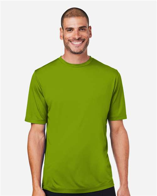 Left View of Acid Green Unisex Capital Performance T-Shirt - CE10