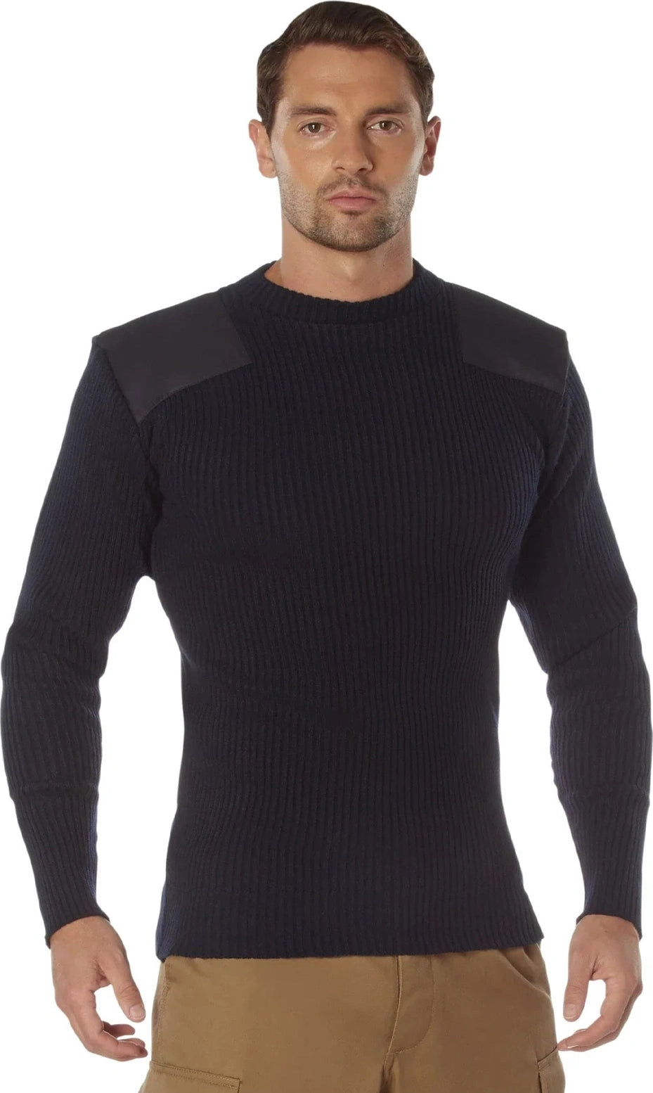 Acrylic Commando Sweater - Navy Blue / s