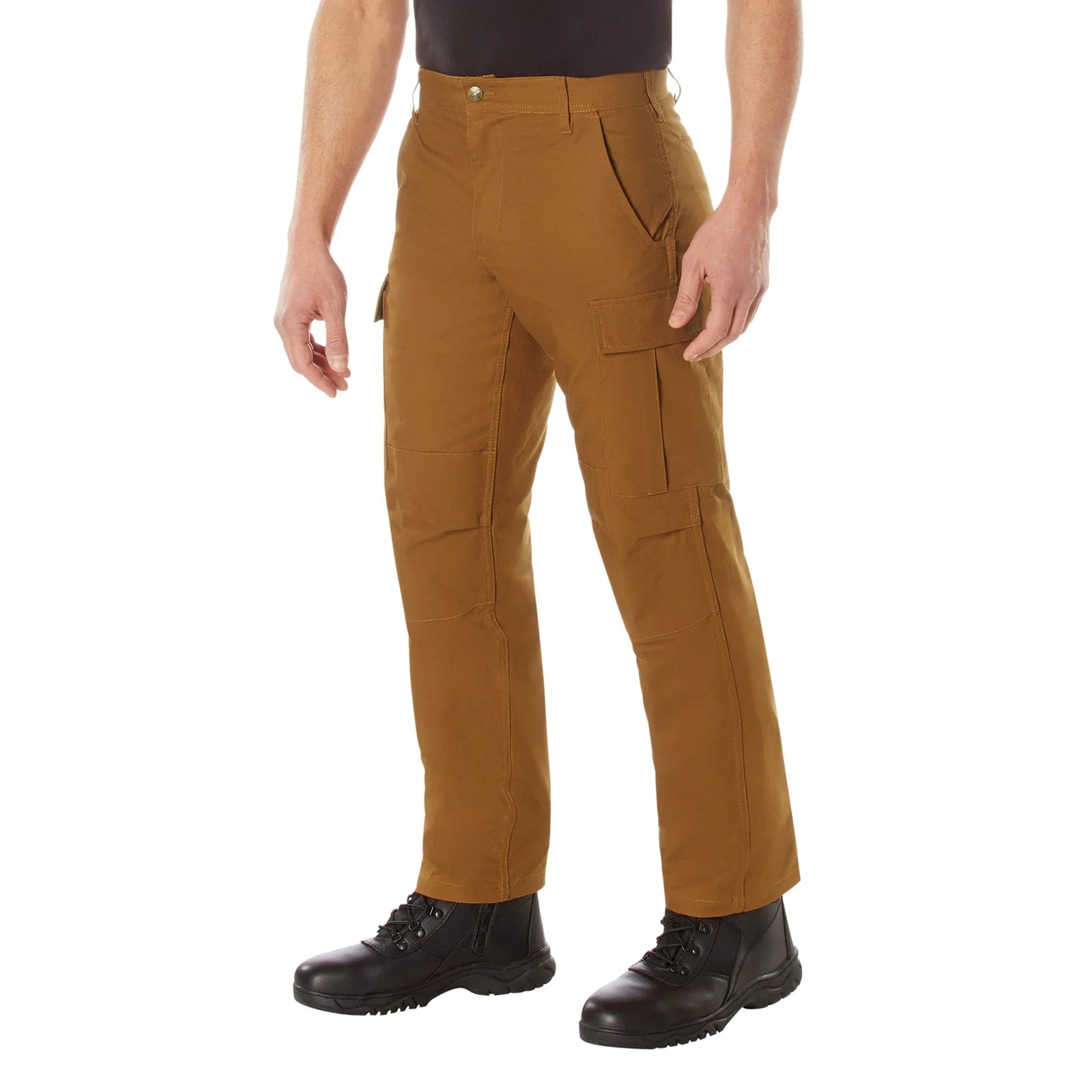 Active Flex Canvas Work Pant - Brown / 30w x 32l