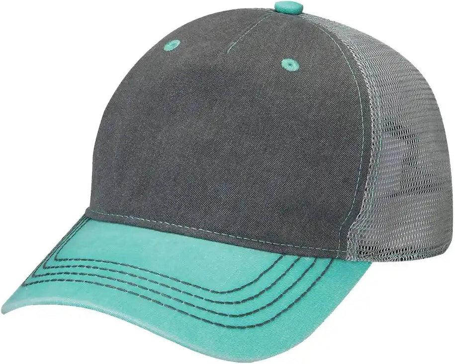 Adams Headwear En102 Endeavor Cap - Charcoal Seafoam Grey - Charcoal/ Seafoam/ / Osfm