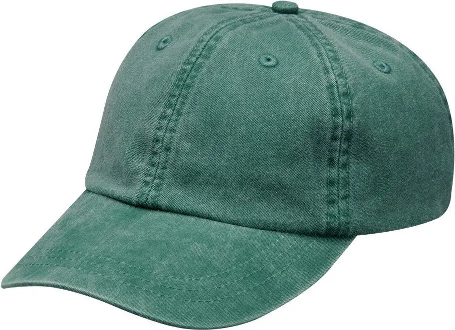 Adams Headwear Ko101 Youth Pigment-dyed Cap - Forest - one Size Fits Most
