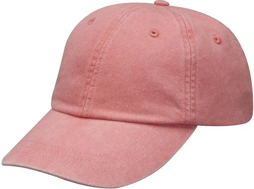 Adams Headwear Lp101 Optimum Pigment-dyed Cap - Coral - one Size Fits Most