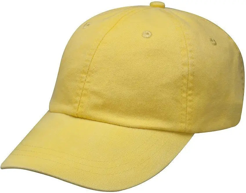 Adams Headwear Lp101 Optimum Pigment-dyed Cap - Lemon