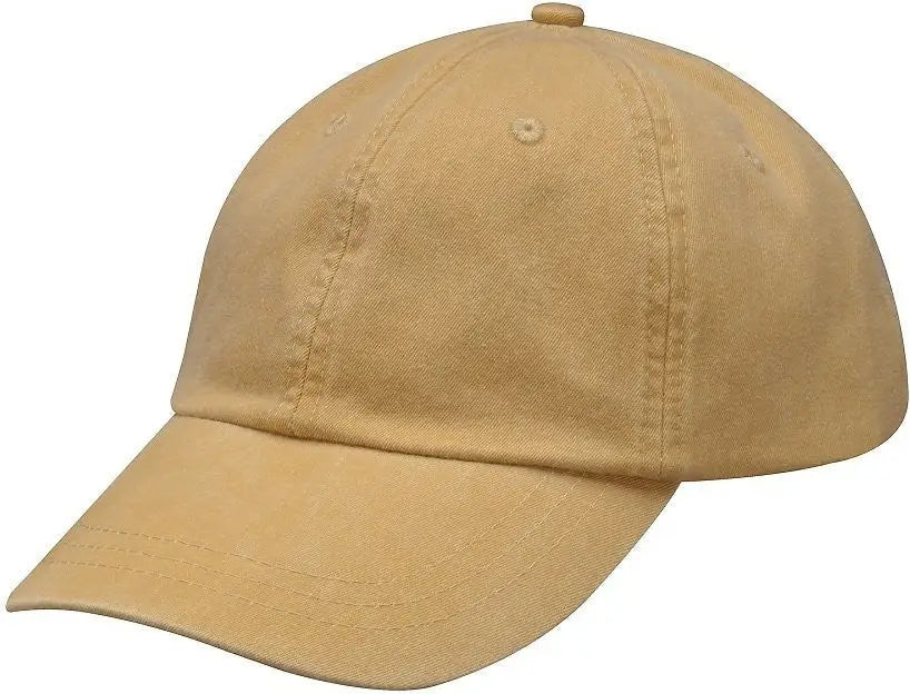 Adams Headwear Lp101 Optimum Pigment-dyed Cap - Mustard - Gold / one Size Fits Most