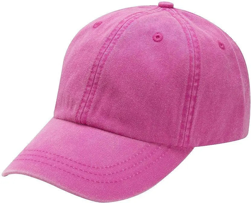 Adams Headwear Lp101 Optimum Pigment-dyed Cap - Neon Pink - one Size Fits Most