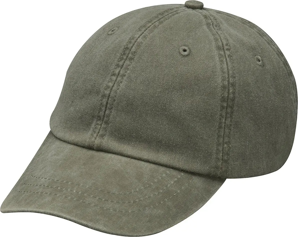 Adams Headwear Lp101 Optimum Pigment-dyed Cap - Olive - one Size Fits Most