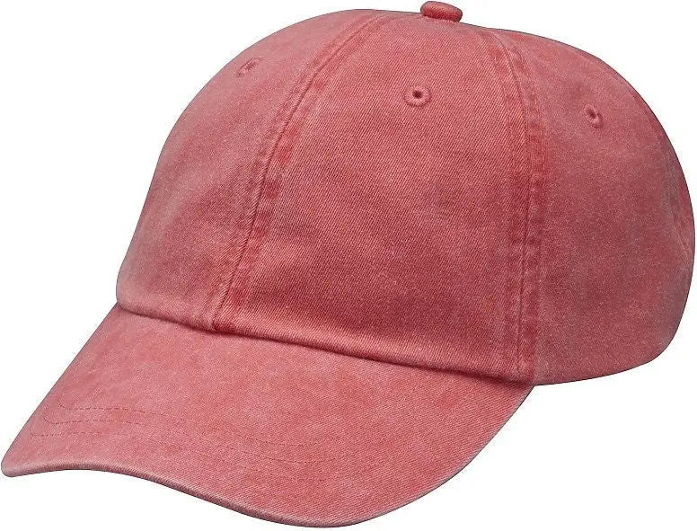 Adams Headwear Lp101 Optimum Pigment-dyed Cap - Poppy - Orange / one Size Fits Most