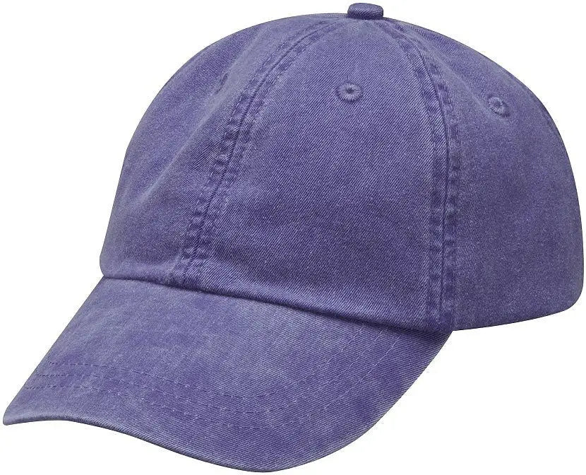 Adams Headwear Lp101 Optimum Pigment-dyed Cap - Purple - one Size Fits Most