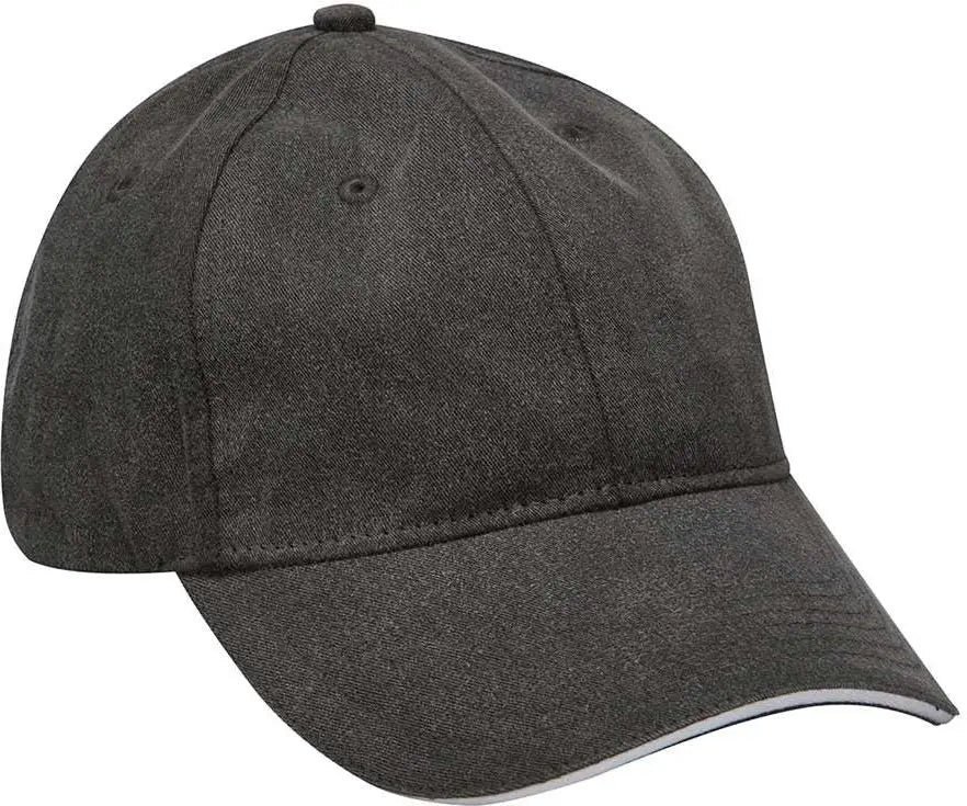 Adams Headwear Lp107 Icon Sandwich Cap - Black White - Black / one Size Fits Most