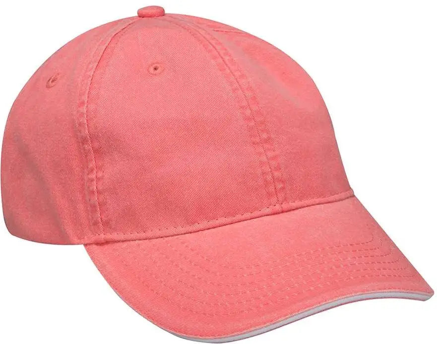 Adams Headwear Lp107 Icon Sandwich Cap - Coral White - Coral / one Size Fits Most