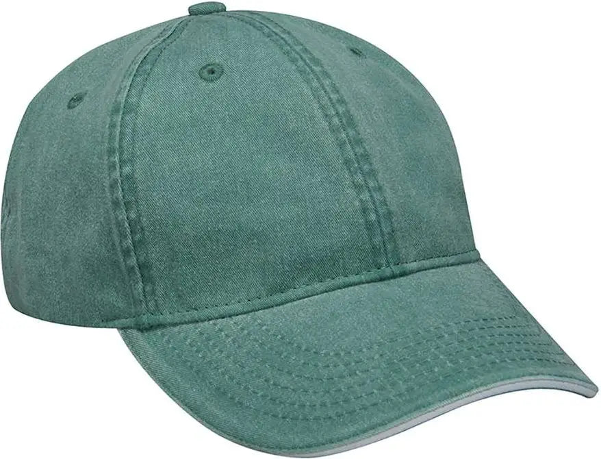 Adams Headwear Lp107 Icon Sandwich Cap - Forest White - for Green / one Size Fits Most