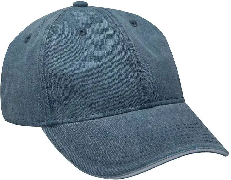 Adams Headwear Lp107 Icon Sandwich Cap - Midnight Blue White - Mdnght Blu / one Size Fits Most