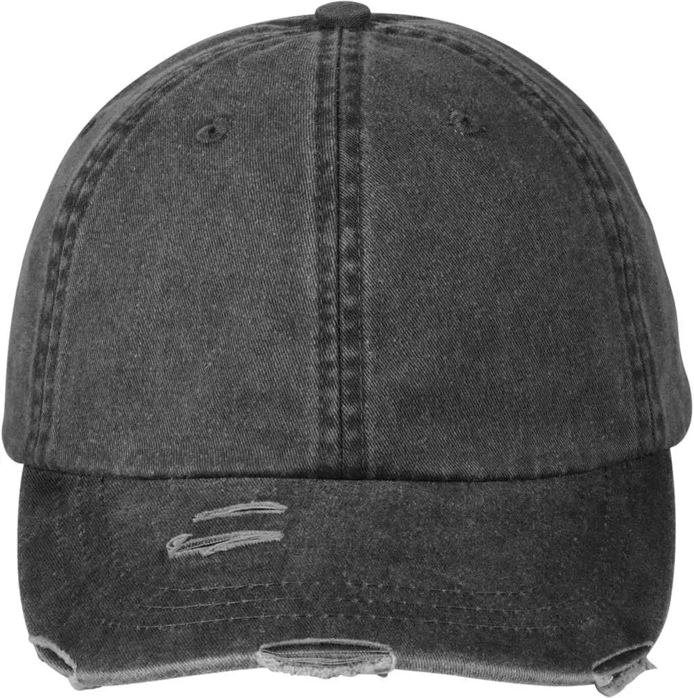 Adams Headwear Lp108 Classic Pigment Distressed Cap - Black - Black / one Size Fits Most