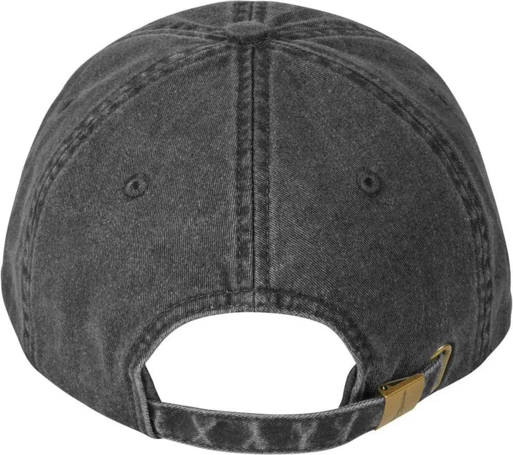 Adams Headwear Lp108 Classic Pigment Distressed Cap - Black - Black / one Size Fits Most