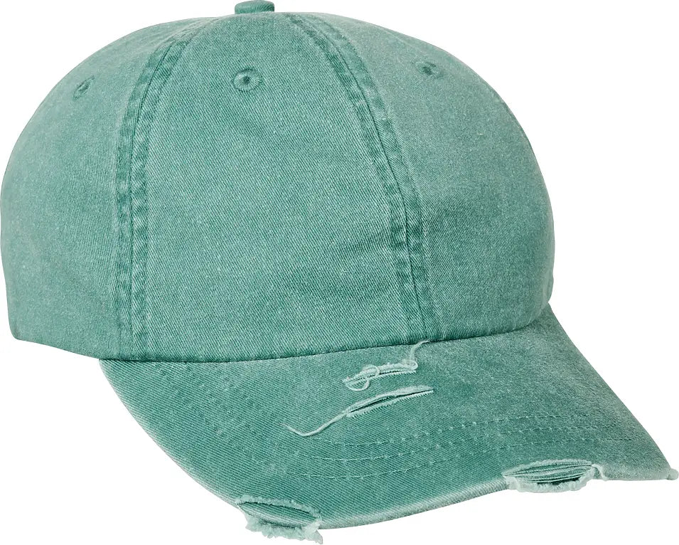 Adams Headwear Lp108 Classic Pigment Distressed Cap - Forest - Forest Green / one Size Fits Most
