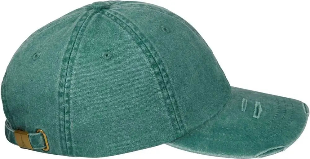 Adams Headwear Lp108 Classic Pigment Distressed Cap - Forest - Forest Green / one Size Fits Most