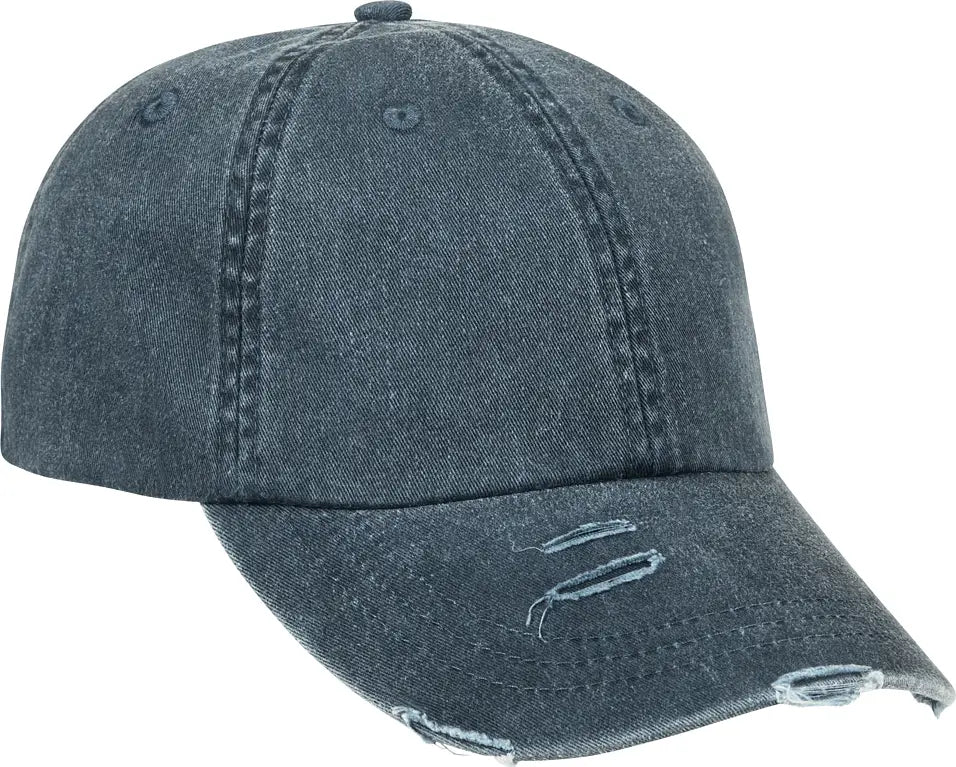 Adams Headwear Lp108 Classic Pigment Distressed Cap - Navy - Navy / one Size Fits Most