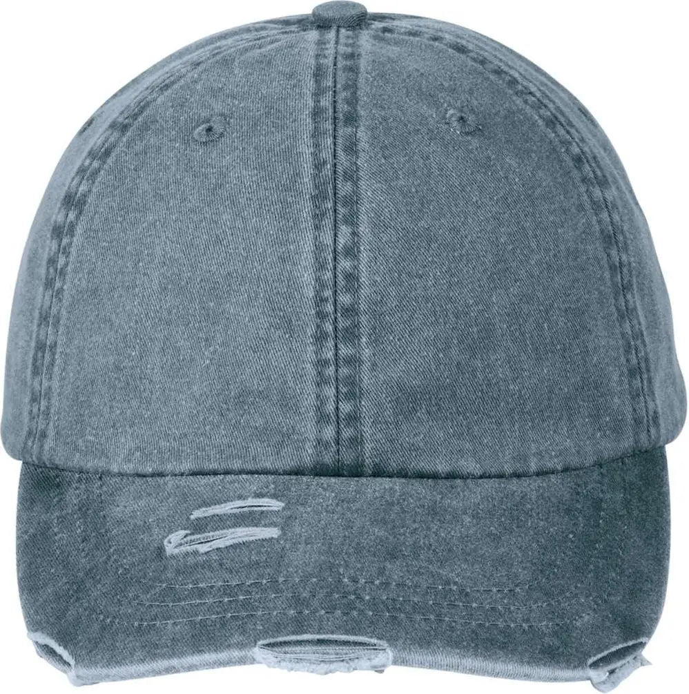 Adams Headwear Lp108 Classic Pigment Distressed Cap - Navy - Navy / one Size Fits Most