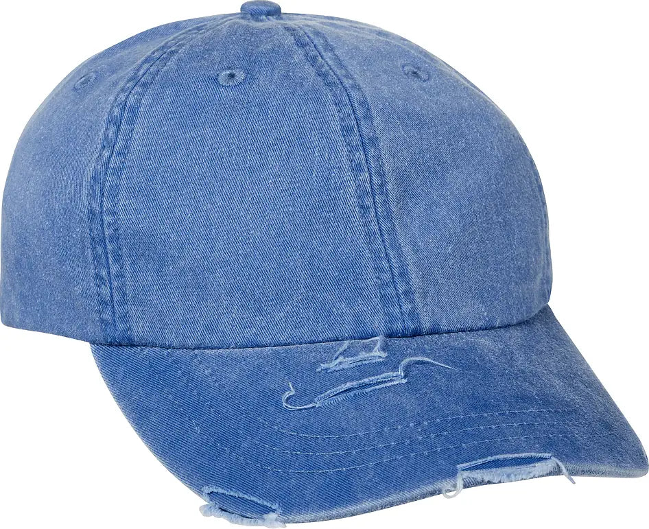 Adams Headwear Lp108 Classic Pigment Distressed Cap - Royal - Royal / one Size Fits Most