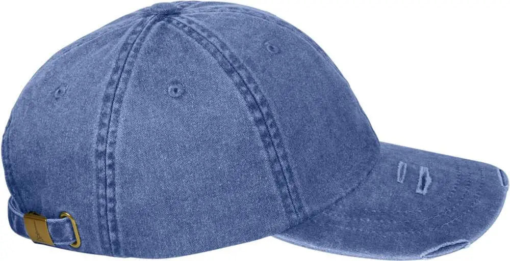 Adams Headwear Lp108 Classic Pigment Distressed Cap - Royal - Royal / one Size Fits Most