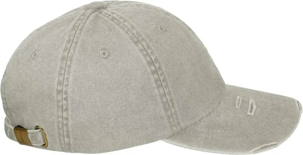 Adams Headwear Lp108 Classic Pigment Distressed Cap - Stone - Stone / one Size Fits Most