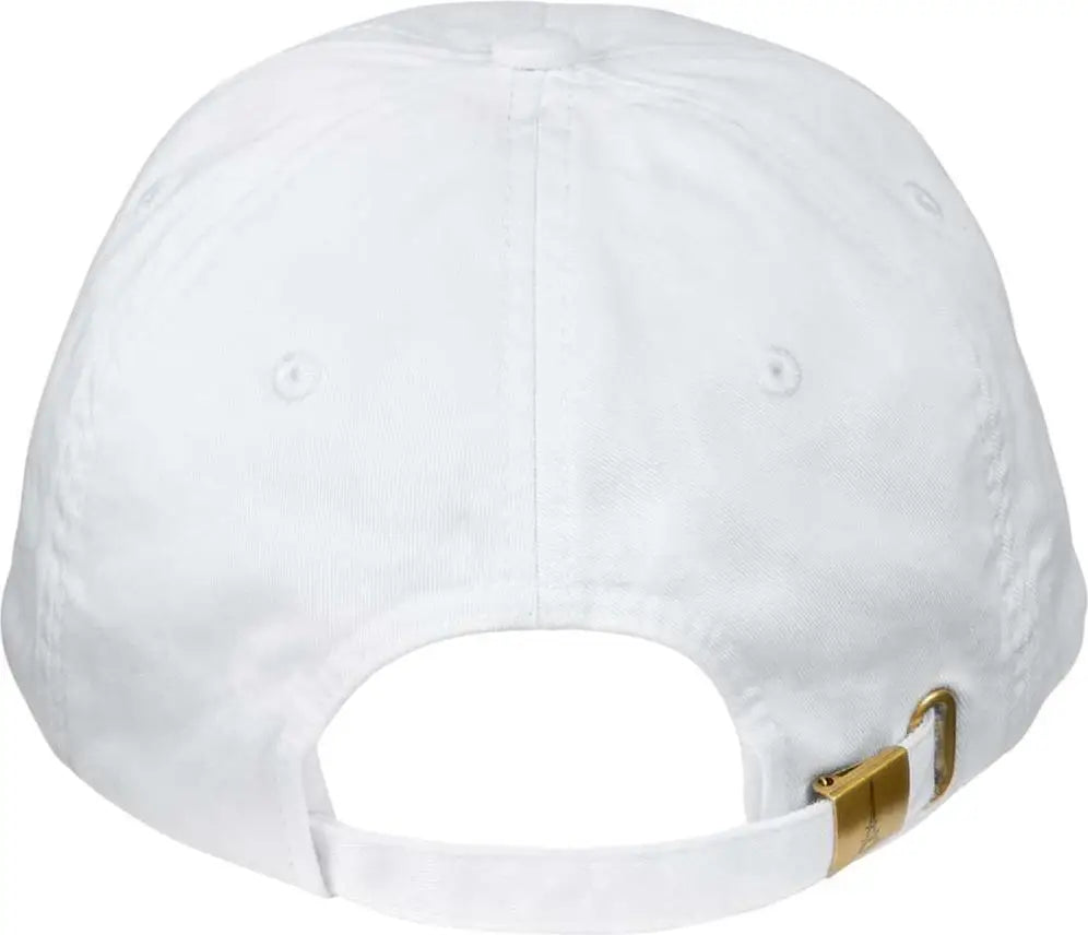 Adams Headwear Lp108 Classic Pigment Distressed Cap - White - White / one Size Fits Most