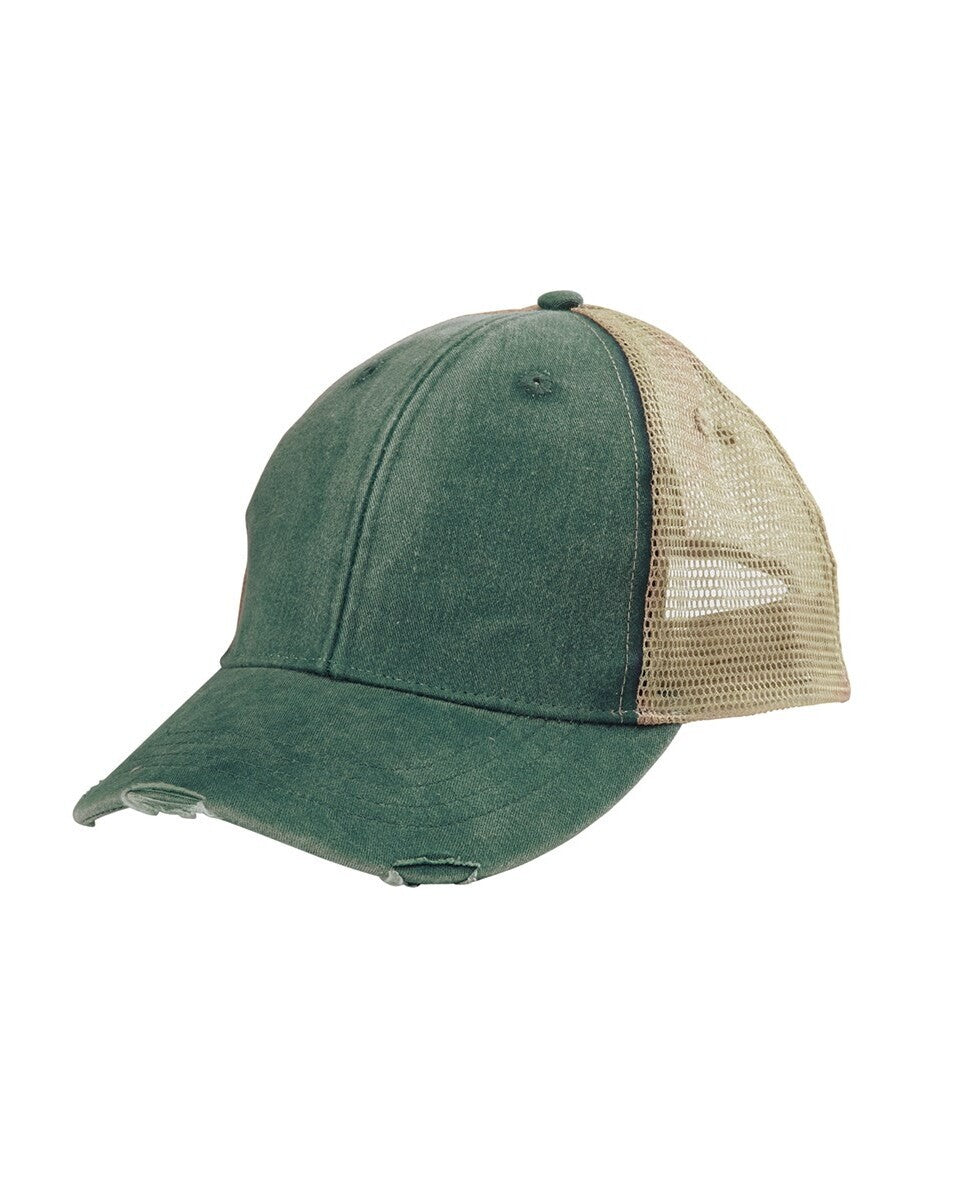 Adams Headwear Ol102 Ollie Distressed Cap - Forest Tan