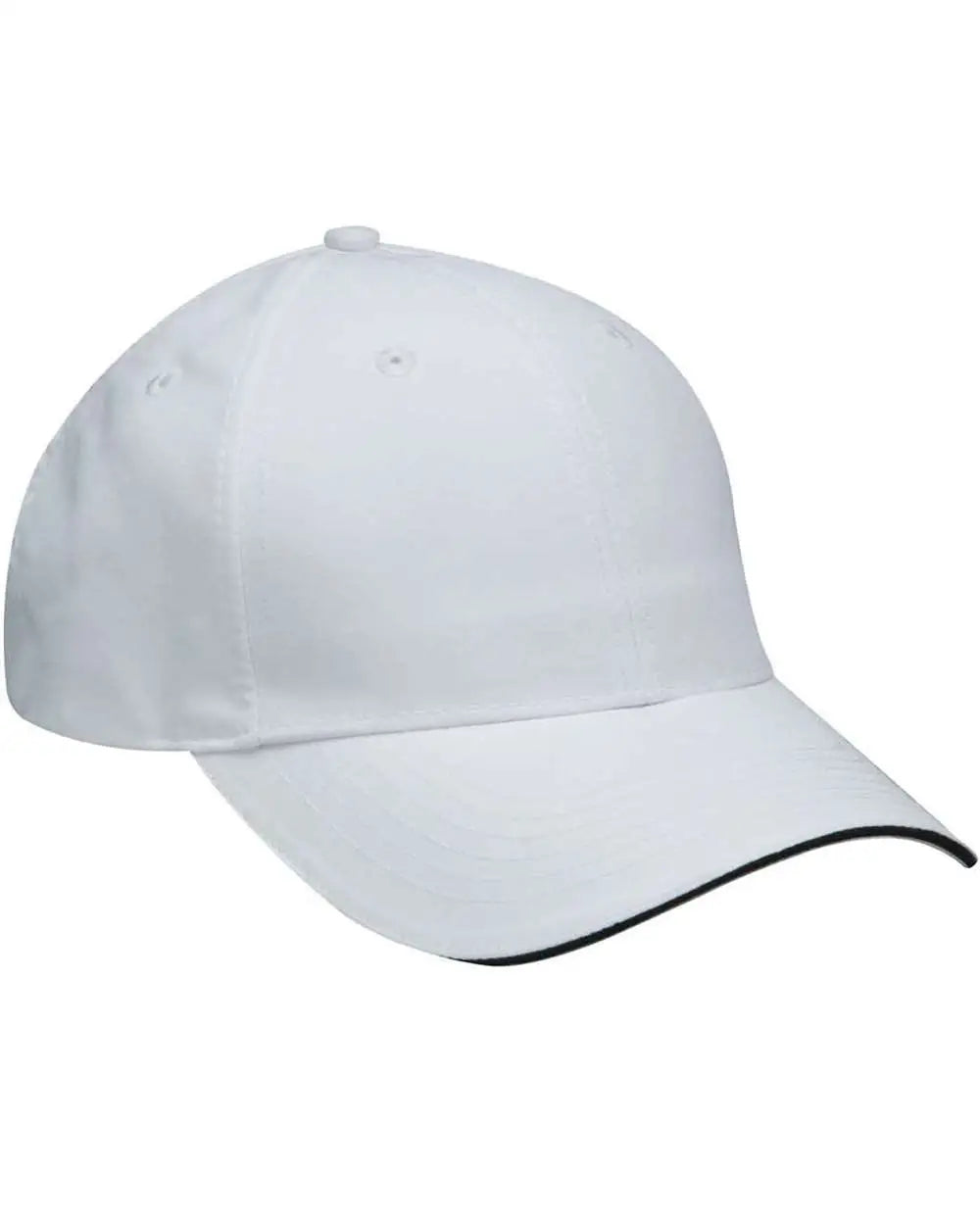 Adams Headwear Pe102 Performer Cap - White Black - one Size Fits Most