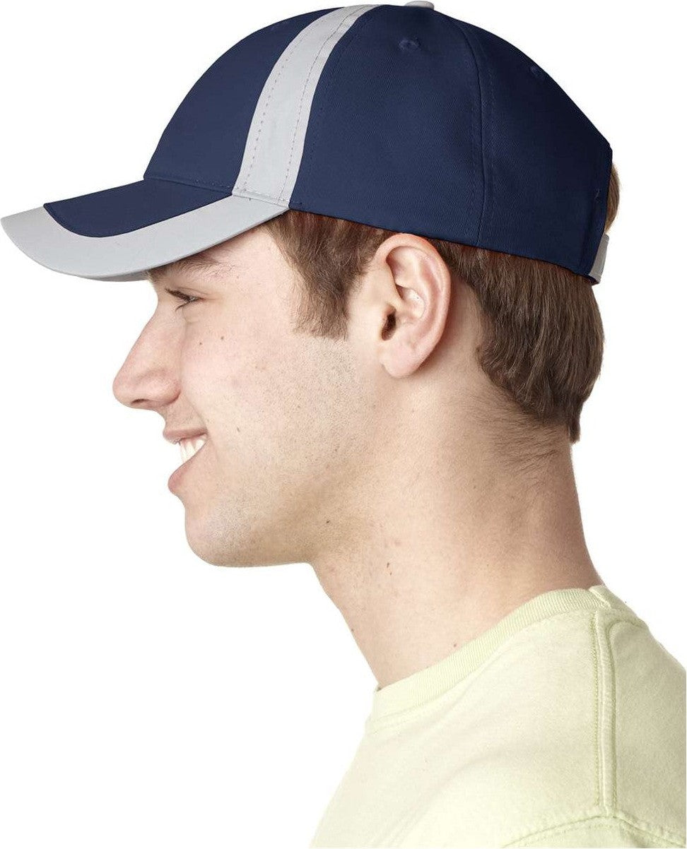Adams Headwear RF102 Reflector High-Visibility Constructed Cap - Navy