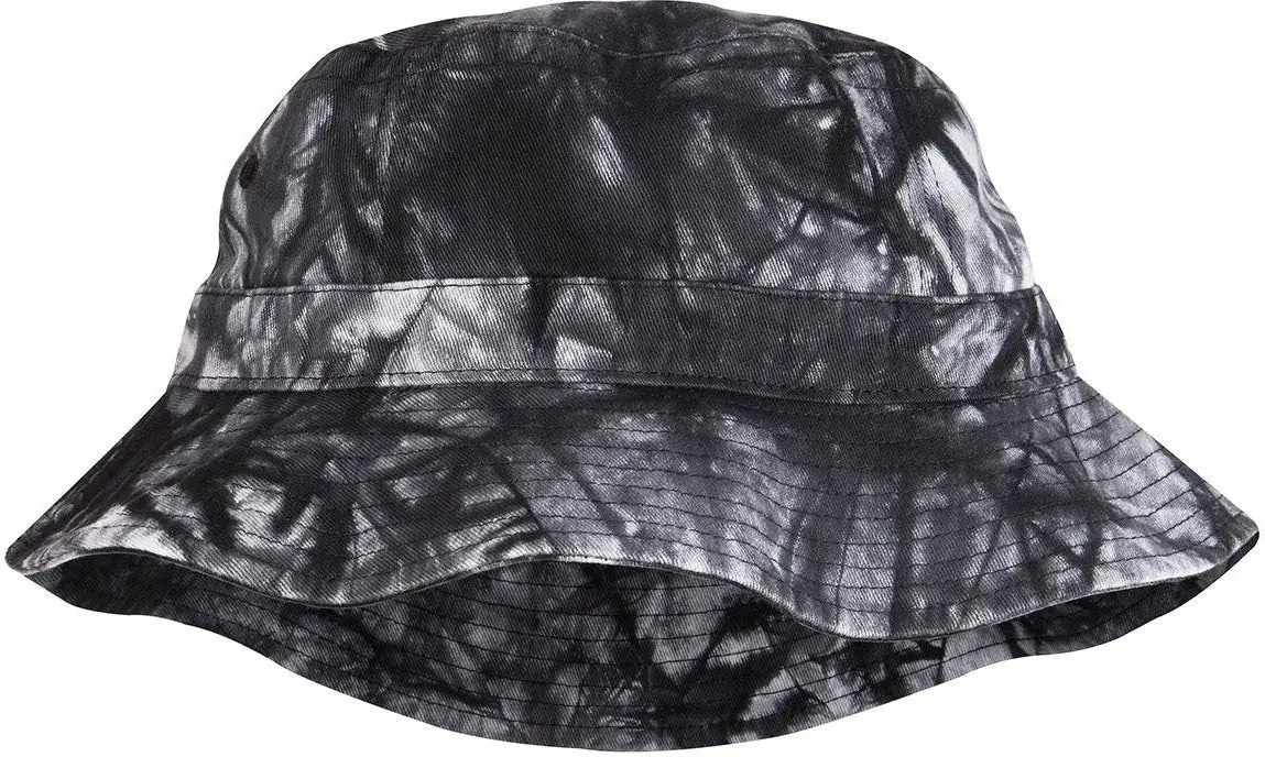 Adams Headwear Va101 Vacationer Bucket Hat - Black Tie Dye