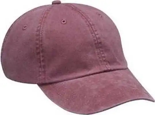 Adams Lp101 Optimum Pigment Dyed-cap - Burgundy - Maroon / one Size Fits Most