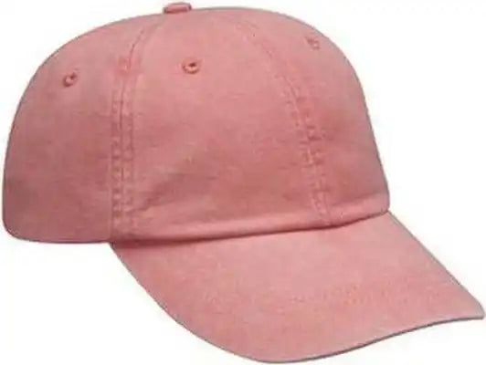 Adams Lp101 Optimum Pigment Dyed-cap - Coral - one Size Fits Most