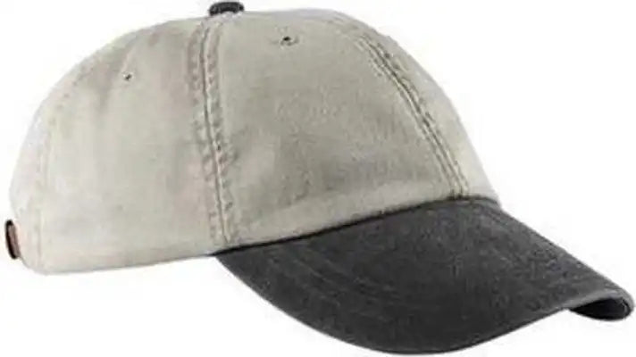Adams Lp101 Optimum Pigment Dyed Cap Stone Black / one Size Fits Most