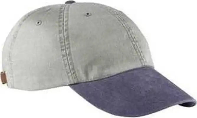 Adams Lp101 Optimum Pigment Dyed-cap - Stone Navy - Ivory / one Size Fits Most