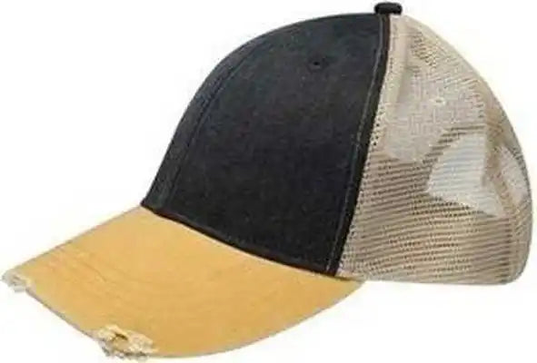 Adams Ol102 Distressed Ollie Cap - Black Mstrd Tan - one Size Fits Most