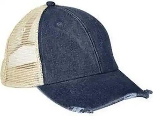 Adams Ol102 Distressed Ollie Cap - Dark Denim Tan - Navy / one Size Fits Most