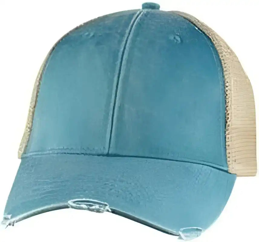 Adams Ol102 Distressed Ollie Cap Teal Tan Brown / one Size Fits Most