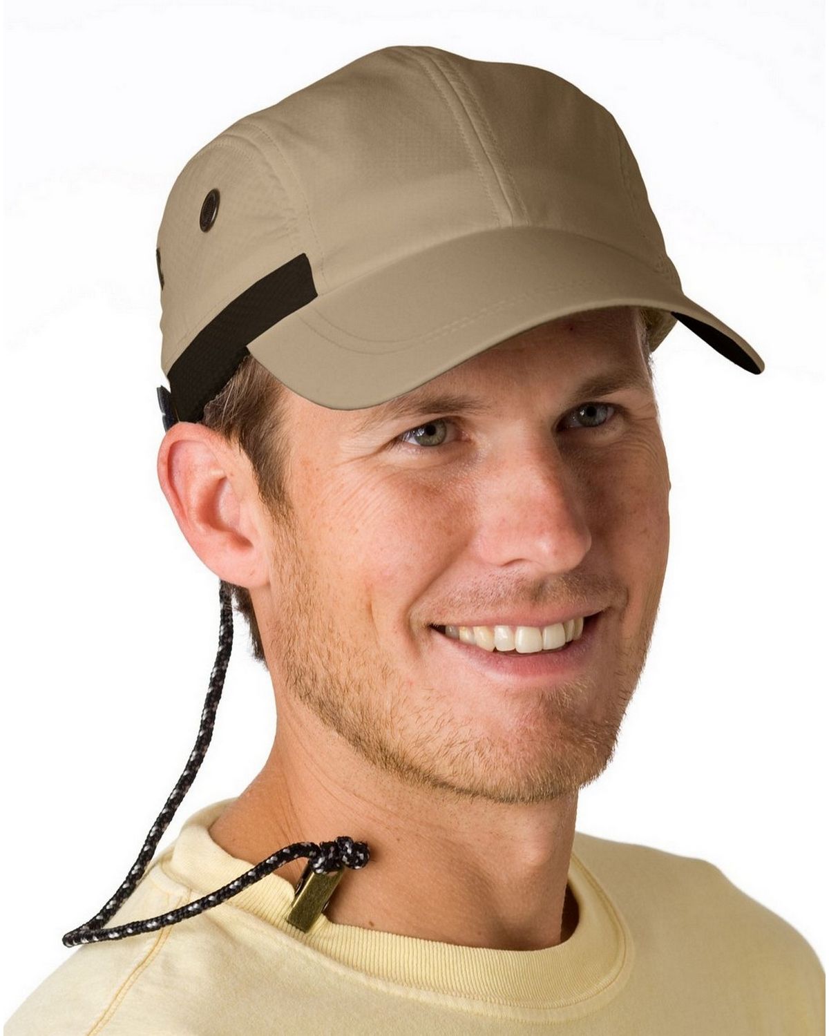 Adams Headwear EF101 Extreme Performance Cap - Khaki  Black